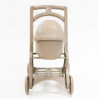 Коляска для ляльок з люлькою 0121/02eco бежевий