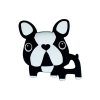 Силіконовий прорізувач "Бульдожка" MGZ-0414(Black) чорний, 8х1х8 см