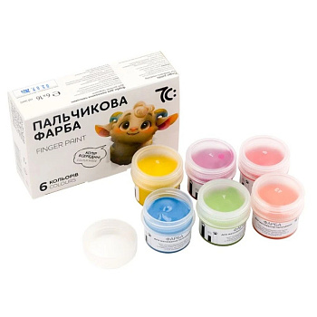 Дитячий набір пальчикових фарб 7C40601, 6 кольорів