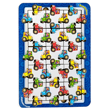 Дерев'яний пазл Трактори Ubumblebees (ПСФ127) PSF127 колір, рахунок та напрямки