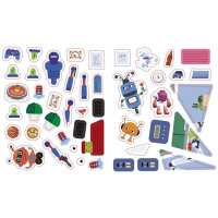 Пізнавальні активіті Роботи 1270005 з наліпками