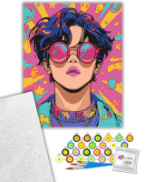 Картина за номерами "Рожеві окуляри" 10162-AC 40х50 см