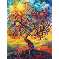 Картина за номерами "Древо буття" KHO5140, 30х40 см