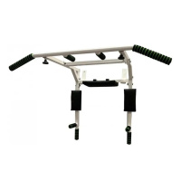 Турнік-бруси настінний Iron 4 в 1 з м'якими ручками білий NE-TR-4W