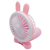УЦІНКА! Вентилятор ручний портативний "Зайчик" Bambi VNTR-002-3(Pink)-UC рожевий