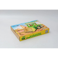 Дитячий дерев'яний 3D конструктор "Бульдозер" Puz-26918, 91 деталь