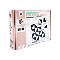 Дитяча гра-головоломка "Магнітні кубики" FD136(Black) 16 елементів, 8 карток