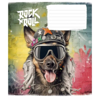 Зошит учнівський "Rock star" 012-3277L-1 в лінію, 12 аркушів 