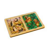 Дерев'яний пазл-вкладиш "Їжачки та ведмеді" Ubumblebees (ПСД186) PSD186 в рамці 