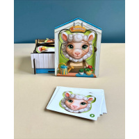 Дерев'яний пазл-вкладиш  "Збери тварин" Ubumblebees (ПСФ134) PSF134, 39 деталей