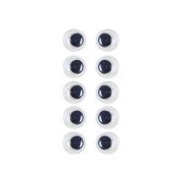 Пластикові очі для іграшок PE-012, 12 мм, 10 штук в упаковці