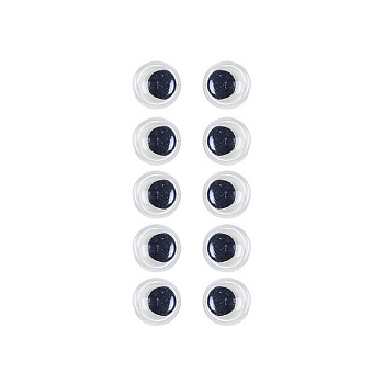 Пластикові очі для іграшок PE-012, 12 мм, 10 штук в упаковці