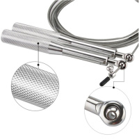 Скакалка швидкісна для кросфіту "Blow" NE-BL-4790 чорна 3 м