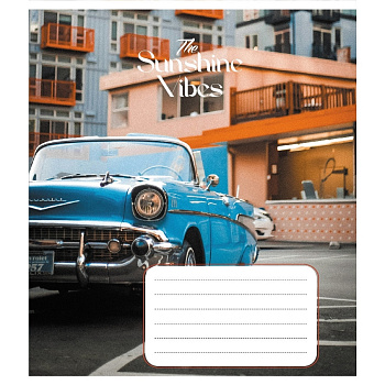 Зошит учнівський "Ретро авто" 024-550139K-3 в клітинку, 24 аркуші