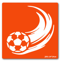Трафарет для біо-тату Футбол-1 j091-24*24см, розмір 24 х 24см                                                                        