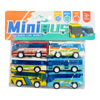 Дитячий набір інерційних автобусів HET-057, 6 штук в пакеті