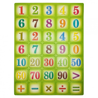 Дитячий навчальний плакат "Цифри" 1151ATS для 3х років