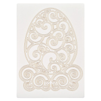 Картина-трафарет для фарбування піском "Великодне яйце" Sand Box T-a5124 А5