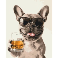 Картина за номерами "Пес із гарним смаком" 11723-AC 40х50 см