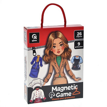 Дитяча магнітна гра "Обери свою професію" QB600-005, 26 магнітів 9 професій