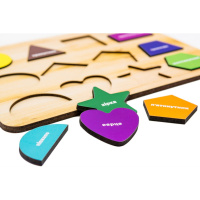 Розвиваюча дерев'яна іграшка "Фігури" Арт-11231, 12 елементів