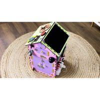 Розвиваюча іграшка Бізікуб "Будинок" TG200111 рожевий, 55х30х30 см