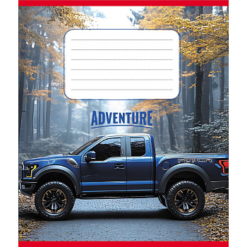 Зошит учнівський "Пікап" 024-560060L-4 в лінію, 24 аркуші