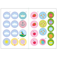 Книга з наклейками Малюк Киць-Киць "Цифри" 1841004, 12 сторінок