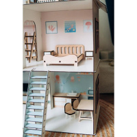 Дитячий дерев'яний будиночок для ляльок Морська вілла TG300756080, 75х60х80 см