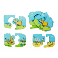 Пазли для малюків "Песик, котик, курочка" 960247 (190001-UA) 18 елементів