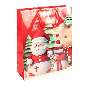 Пакет подарунковий "Новий Рік" 2571-2-3 розмір 26х32х10 см  
