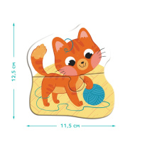 Дитячий пазл 4 в 1 "Baby puzzle. Домашні тварини" 300688 набір 4 в 1