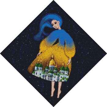 УЦІНКА! Алмазна мозаїка "Берегиня Софіївська" @mosyakart AMO7240-UC 40х40 см