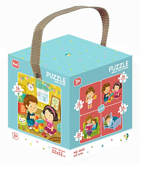 Дитячий пазл "Мій День" DoDo 300130, 4в1