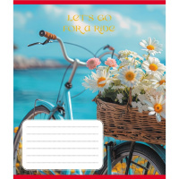 Зошит загальний "Велосипед" 096-630091K-1 в клітинку, 96 аркушів