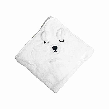 Дитячий рушник з капюшоном MGZ-0640(White) розмір 80х80 см