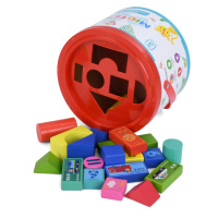 Дитяча дерев'яна іграшка "Городок №1" Limo Toy MD 0938-1, 24 блоки