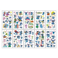 Набір тимчасових татуювань "Стіч" stich-glow-tattoo-10 світяться, 10 аркушів 12х7 см