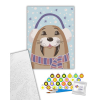 Картина за номерами "Щасливий моржик" 15585-AC 30x40 см                                                        