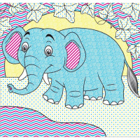 Водні розмальовки Чарівна розмальовка Джунглі 757128, 4 малюнки