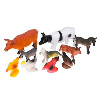 Ігровий набір фігурок "Домашні тварини" Н641-2, 10 штук в комплекті