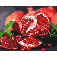 Картина за номерами "Смачний гранат" BS32215  Brushme 40х50 см