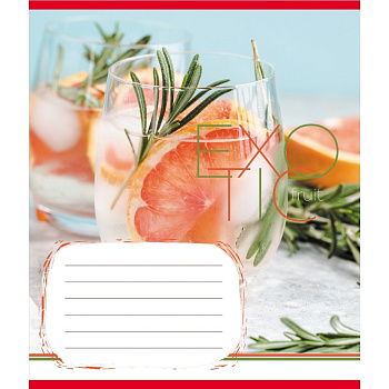 Зошит загальний "Екзотичні фрукти" 048-590098K-5 в клітинку, 48 аркушів