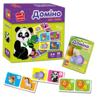 Дитяча настільна гра Доміно "Зоопарк" VT2100-07, 28 плиток