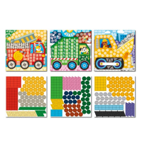 Дитячий набір для творчості мозаїка "Транспорт" 300899 зі стікерами