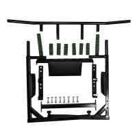 Турнік-бруси настінний Iron 4 в 1 з м'якими ручками чорний NE-TR-4B