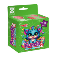 Дитячі пазли з сюрпризом "Бірюзовий дракончик" VT8030-04, 180 деталей