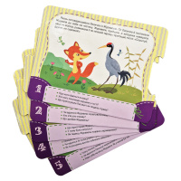 Дитяча Казка-пазл "Курочка Ряба. Лисиця та Журавель" 826006 картон, 5 сторінок