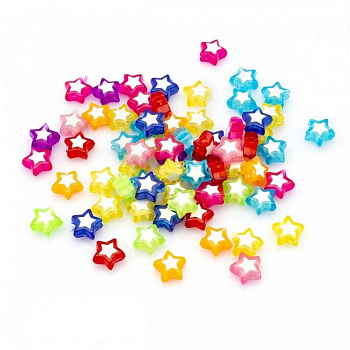 Декоративні намистинки для творчості Зірки Dom Busin УТ100023889 в упаковці 120 шт