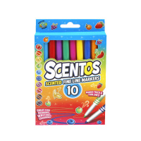 Набір ароматних маркерів з пером для малювання 40720, 10 кольорів